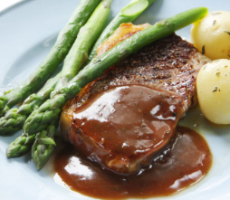 Strip Steak with Asparagus